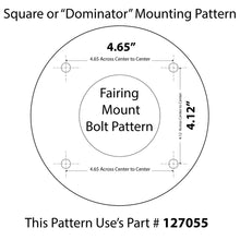Load image into Gallery viewer, Cali Raised Moto FXRT Fairing LP6 Light Mount Dominator Bolt Pattern