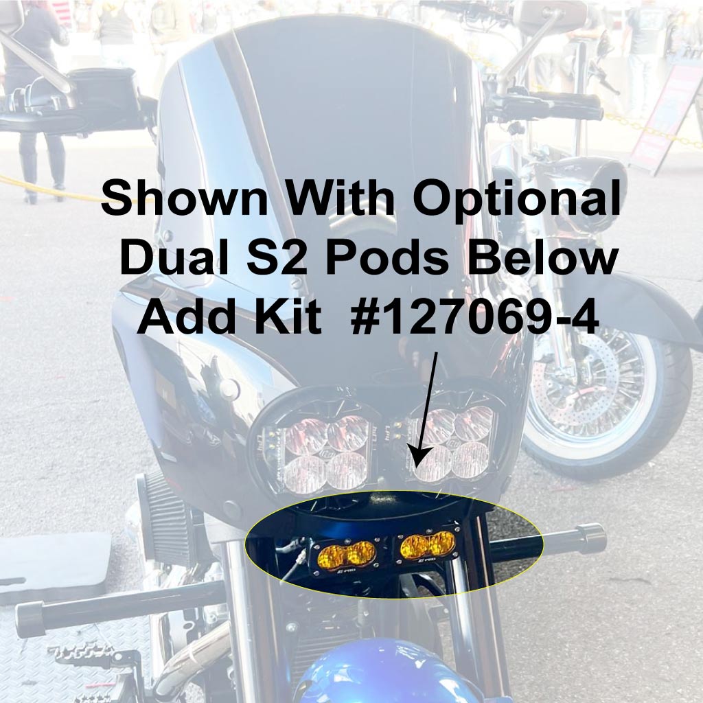 Cali Raised Moto Dual S2 Add On Bracket Kit Fits Dual LP4 Light Kits 127069 & 127080