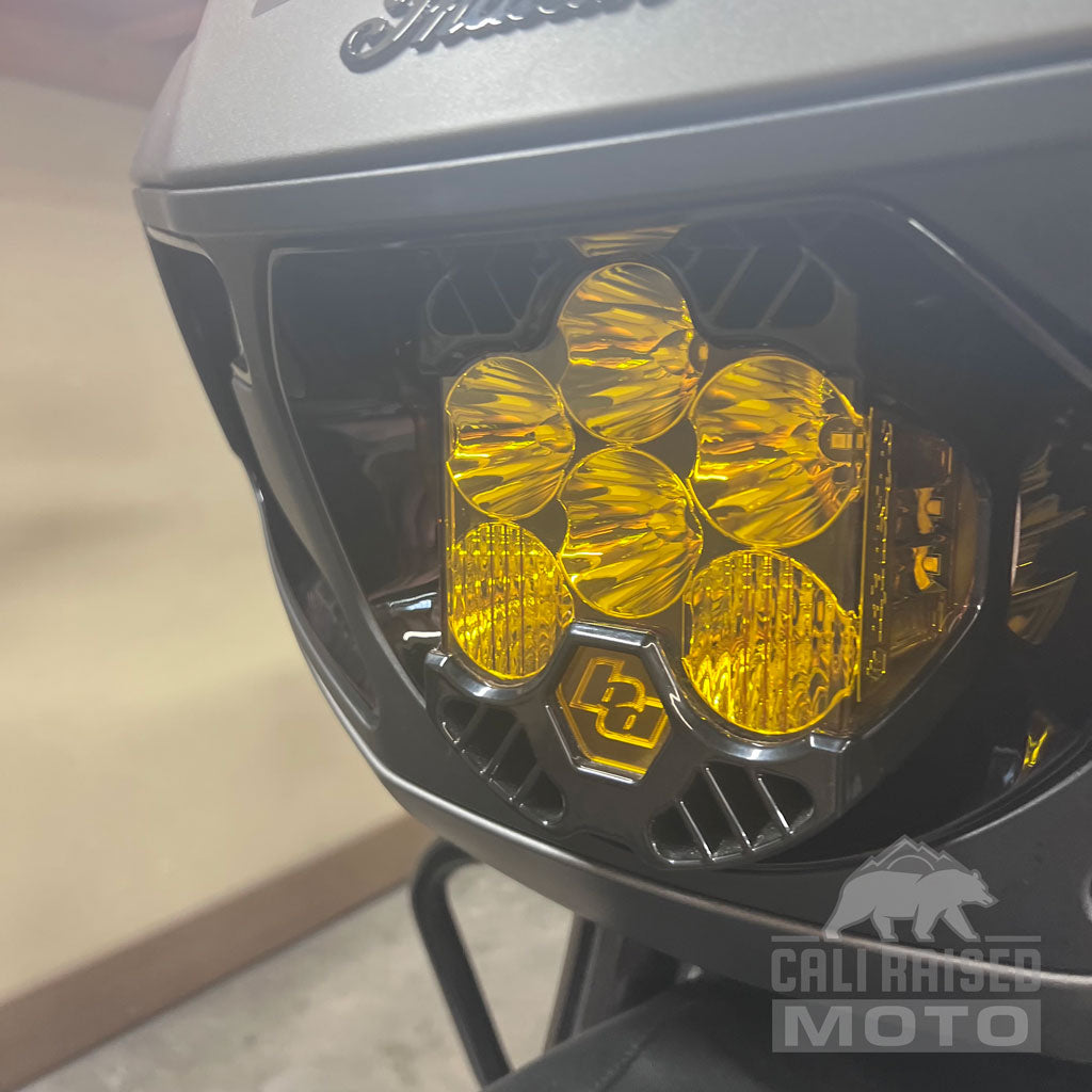 Indian Challenger Baja Designs LP6 Light Bracket by Cali Raised Moto Combo Kit