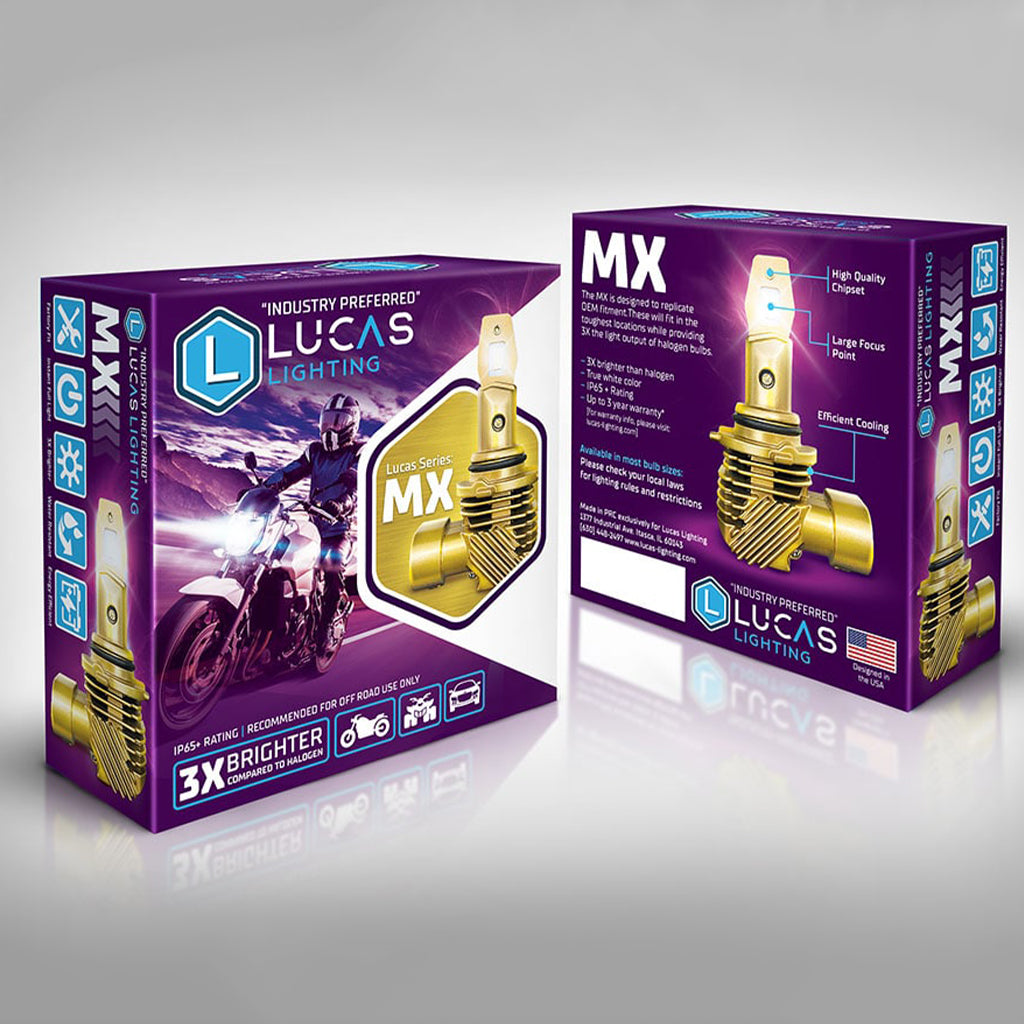 Lucas Lighting MX Series Headlight Pair 3X Brighter