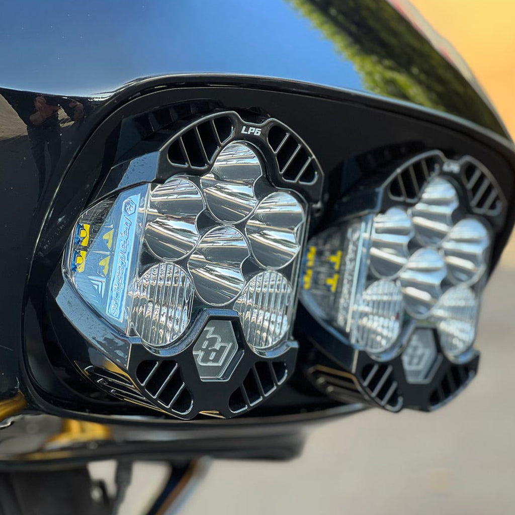 Cali Raised Moto 98-13 Road Glide Baja Designs LP6 Lighting Combo Kit