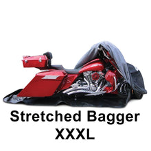 Load image into Gallery viewer, XXXL Stretched Bagger Totally Enclosed Motorcycle Cover - U109M1C