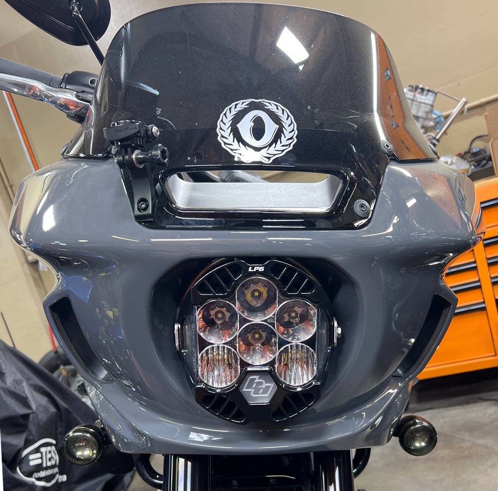 Cali Raised Moto Low Rider ST LP6 Headlight No Cutting Bracket Kit